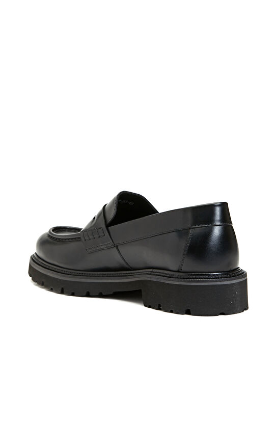 Siyah Erkek Deri Loafer