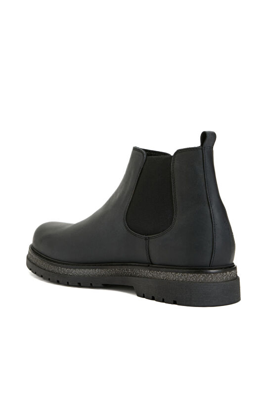 Siyah Erkek Deri Chelsea Bot