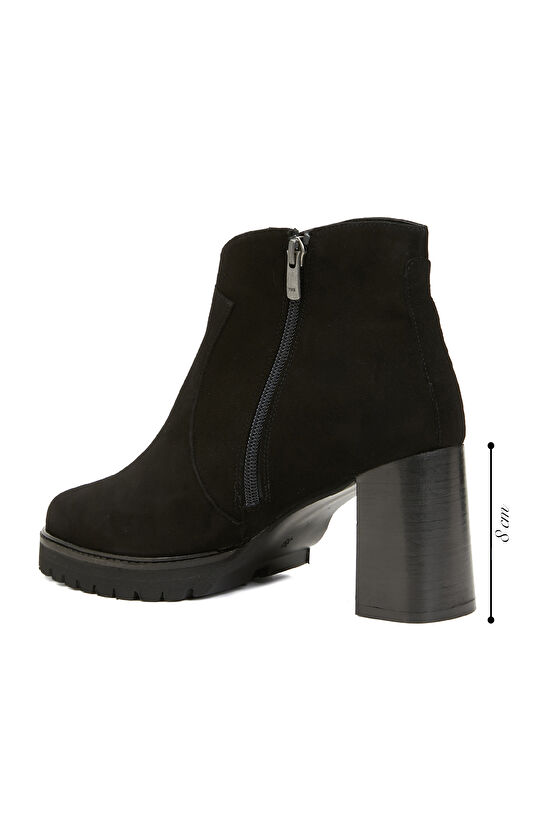 Siyah Kadın Süet Bot