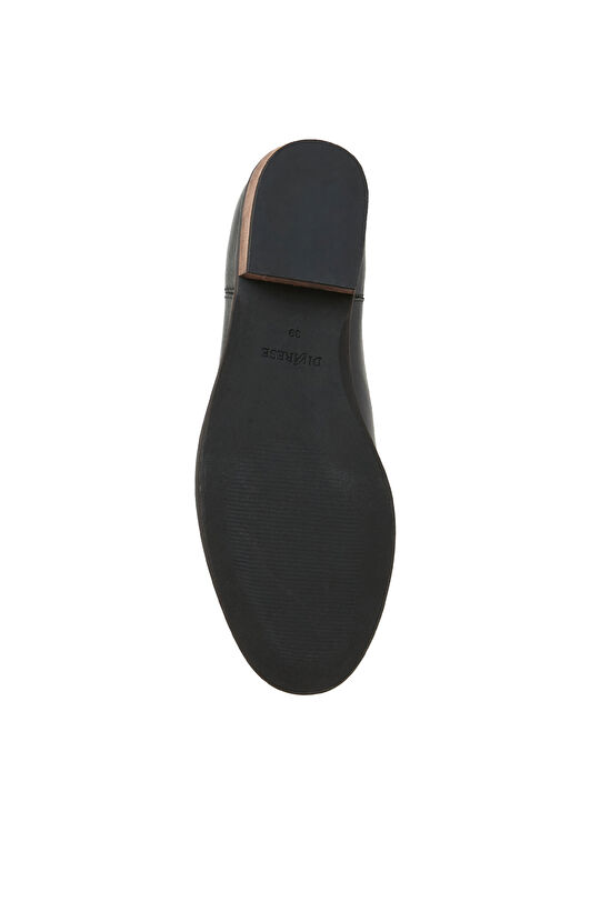 Siyah Deri Kadın Western Bot