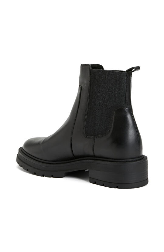 Siyah Kadın Deri Bot