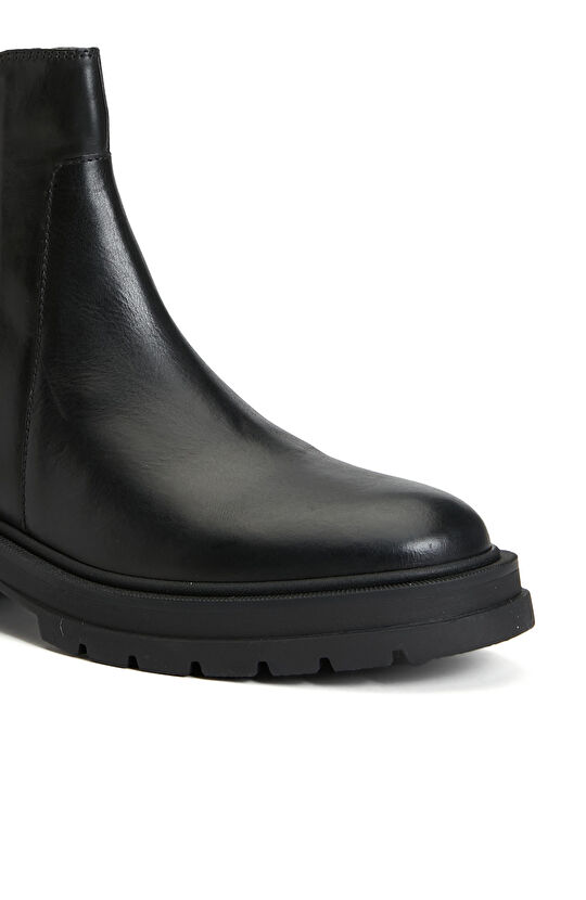 Siyah Kadın Deri Bot