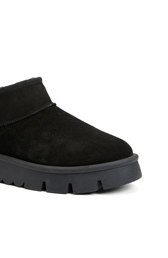 Siyah Kadın Süet Bot