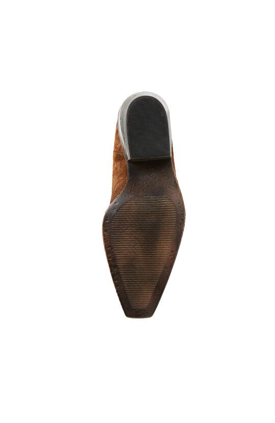 Taba Kadın Kovboy Western Deri Bot