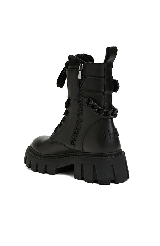 Siyah Kadın Deri Bot