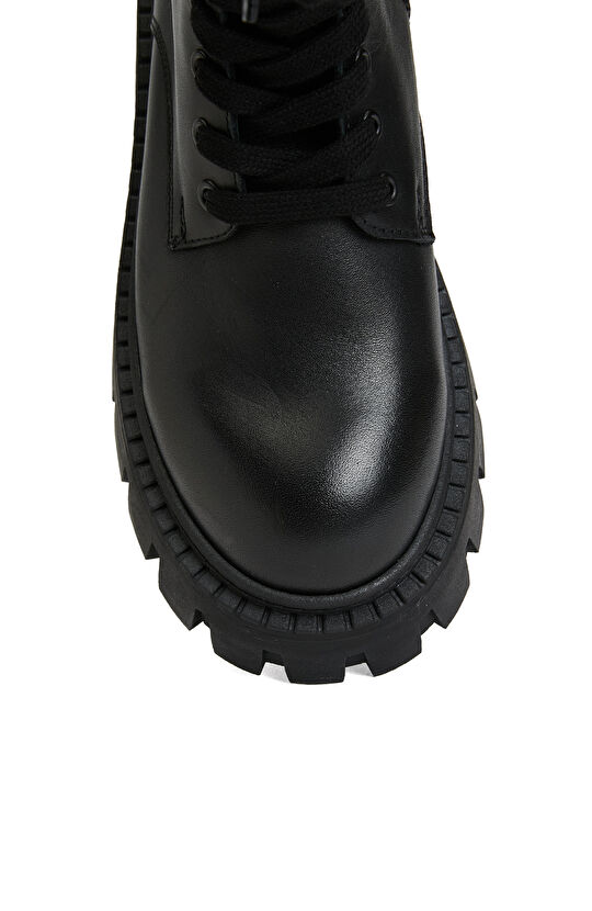 Siyah Kadın Deri Bot