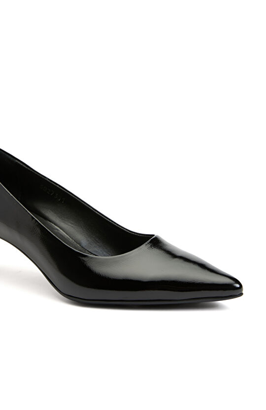 Siyah Kadın Deri Stiletto