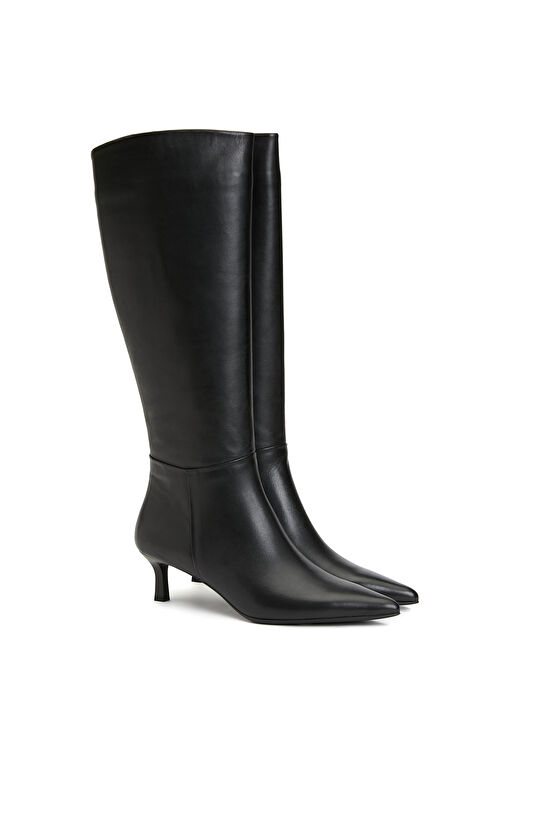 Siyah Kadın Deri Çizme