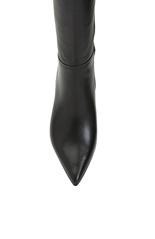 Siyah Kadın Deri Çizme