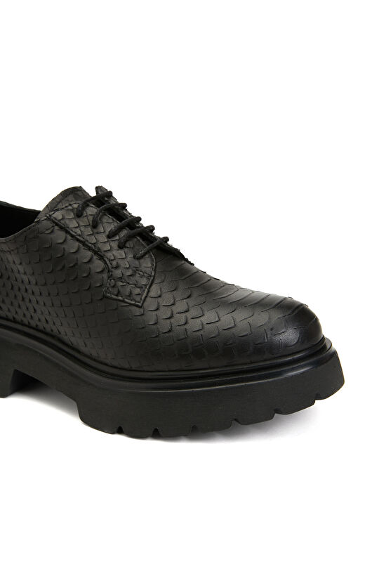 Siyah Kadın Deri Ayakkabı