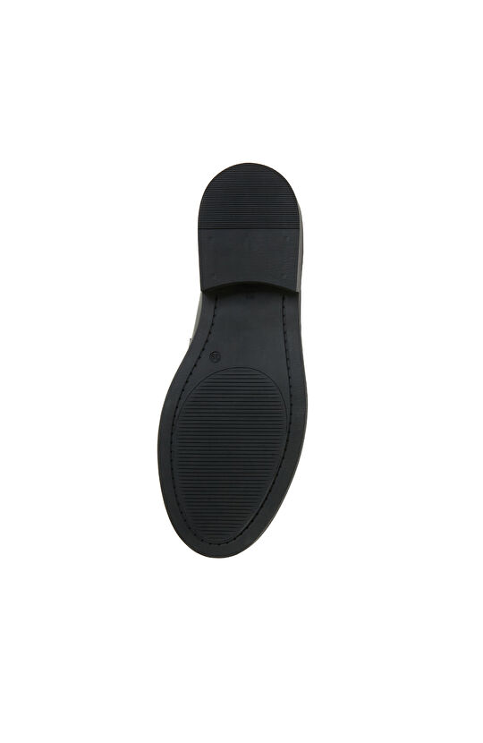 Siyah Kadın Deri Loafer