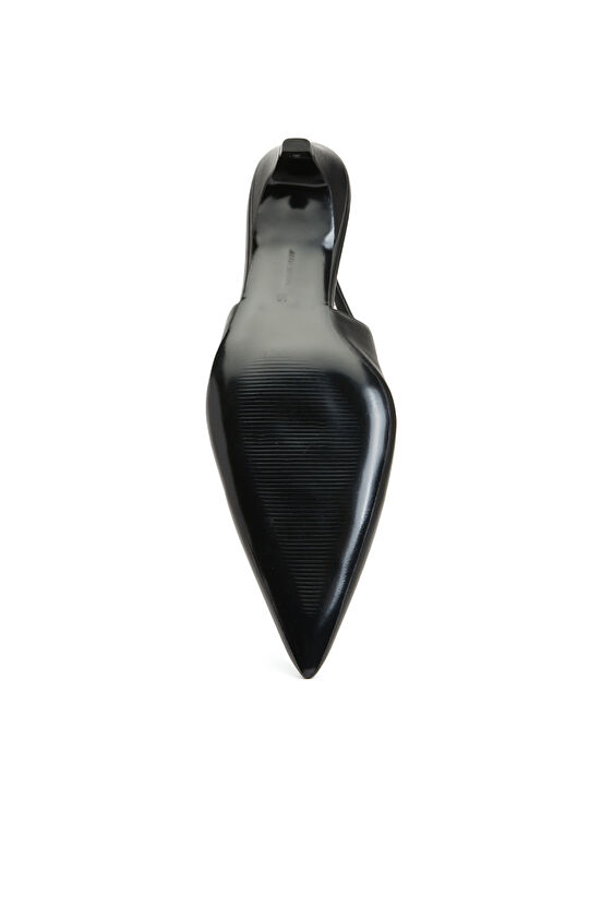 Siyah Kadın Deri Babet