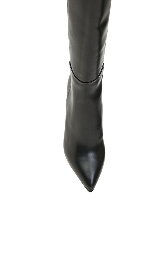 Siyah Kadın Deri Çizme