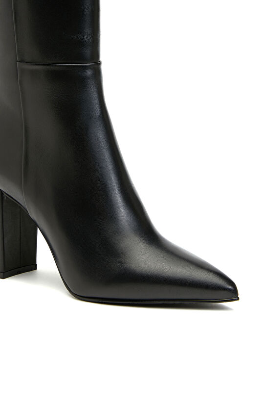 Siyah Kadın Deri Çizme