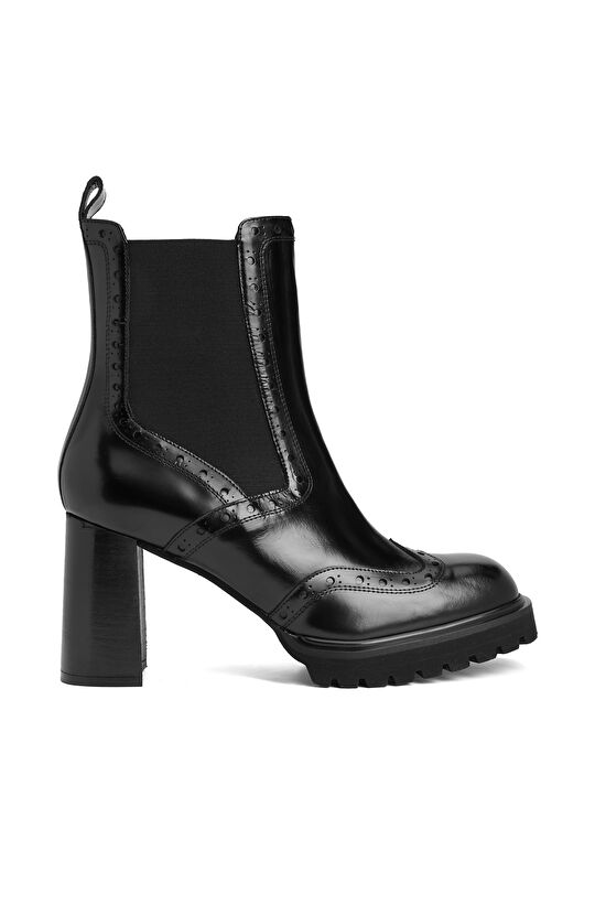 Siyah Kadın Deri Bot