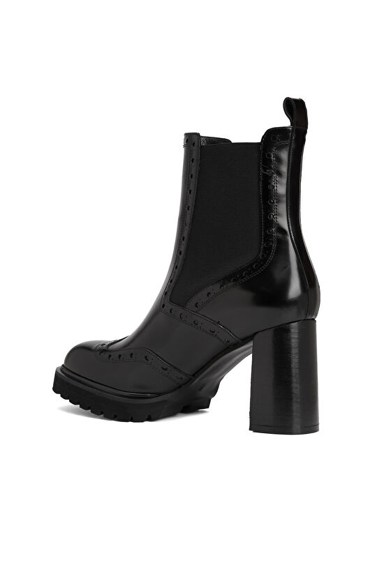 Siyah Kadın Deri Bot