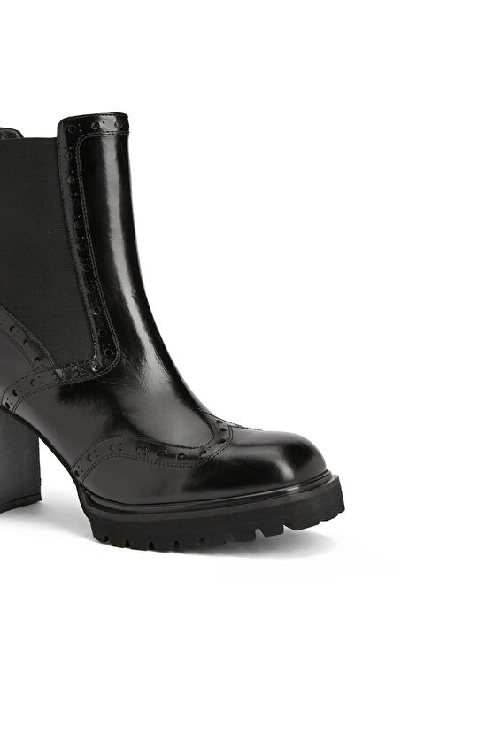 Siyah Kadın Deri Bot