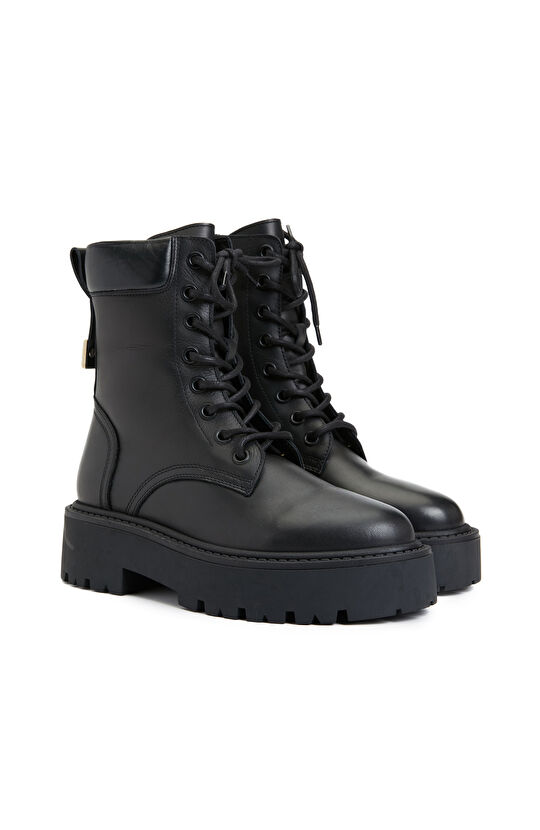 Siyah Kadın Deri Bot