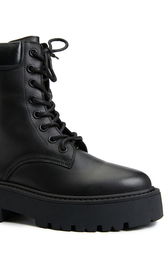 Siyah Kadın Deri Bot