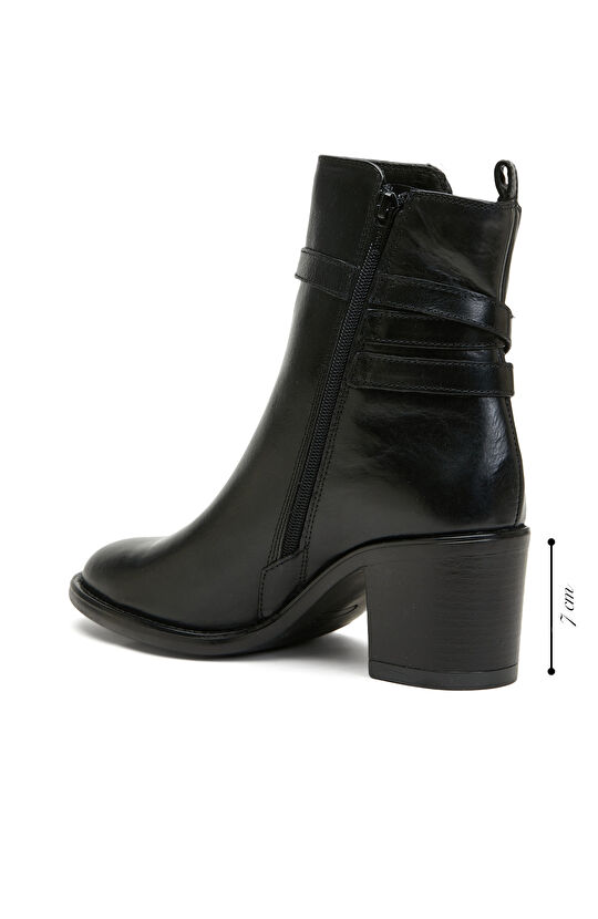 Siyah Kadın Deri Bot