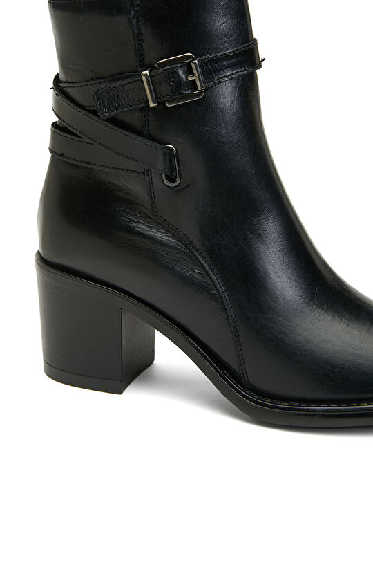 Siyah Kadın Deri Bot