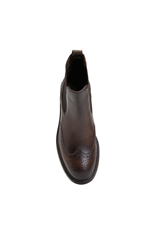 Kahverengi Kadın Deri Bot