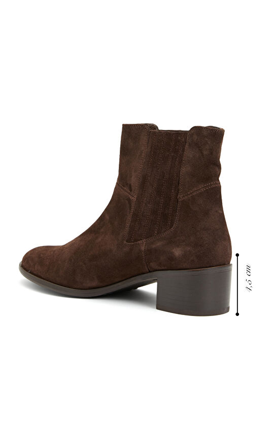 Kahverengi Kadın Süet Bot