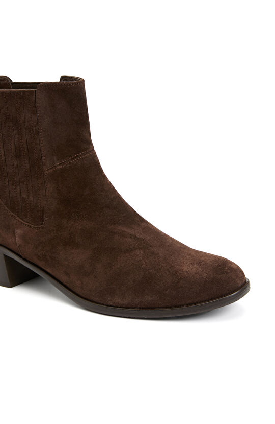 Kahverengi Kadın Süet Bot