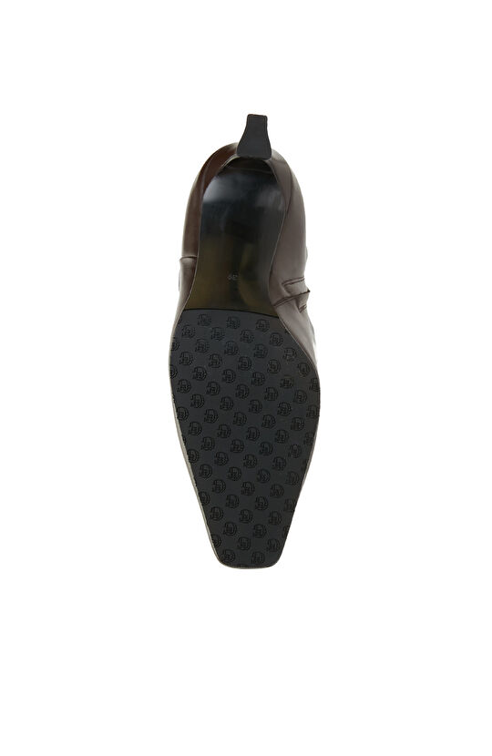 Kahverengi Kadın Deri Bot