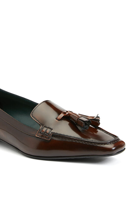 Taba Kadın Deri Loafer