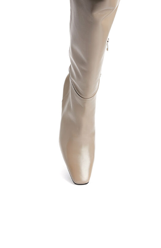 Vizon Kadın Deri Çizme