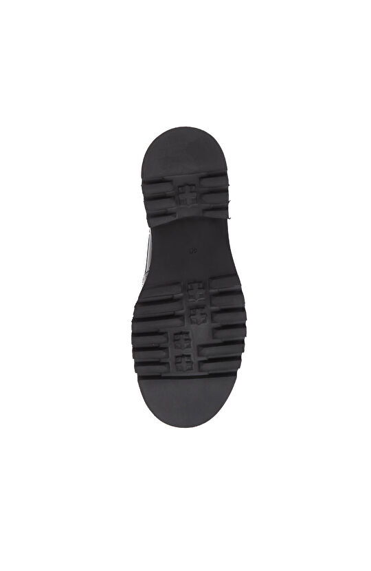 Kahverengi Tokalı Kadın Deri Topuklu Loafer