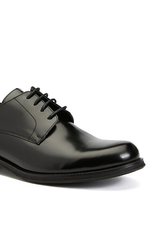 Siyah Erkek Bağcıklı Deri Ayakkabı