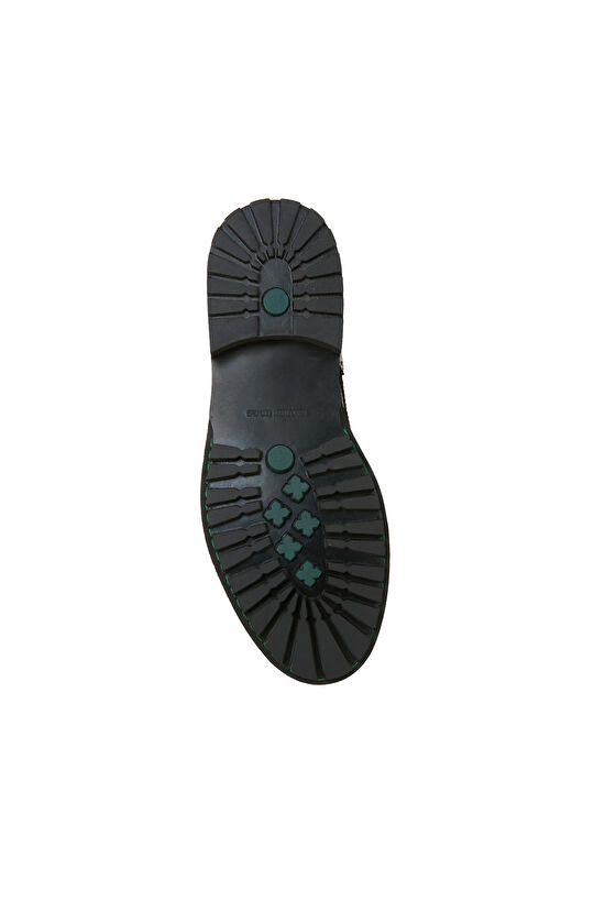 Siyah Zımbalı Erkek Deri Ayakkabı