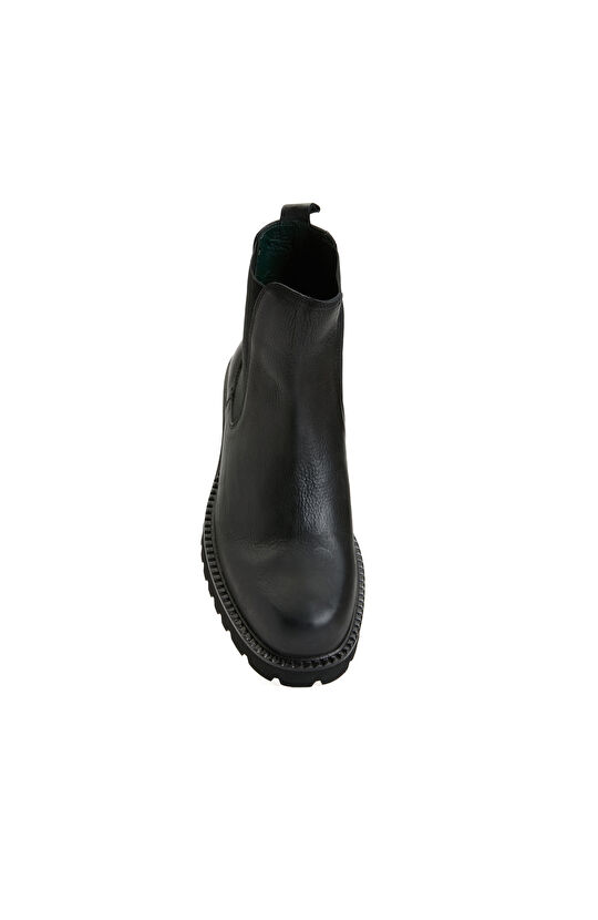 Siyah Erkek Deri Chelsea Bot