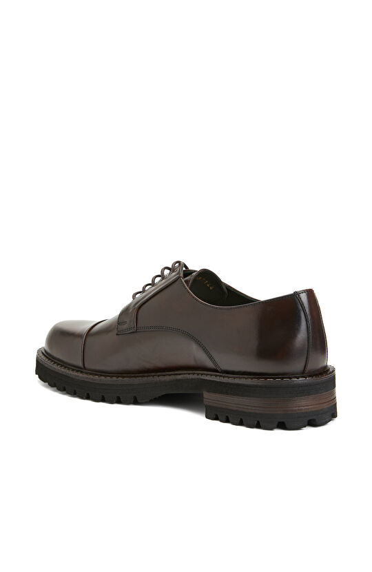 Kahverengi Rugan Kalın Taban Erkek Ayakkabı