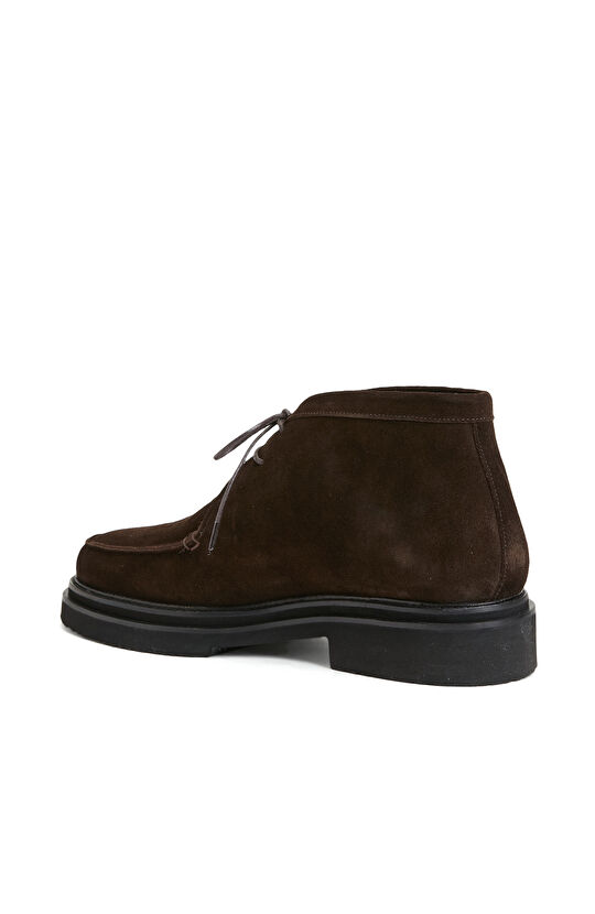 Kahverengi Süet Bağcıklı Erkek Bot