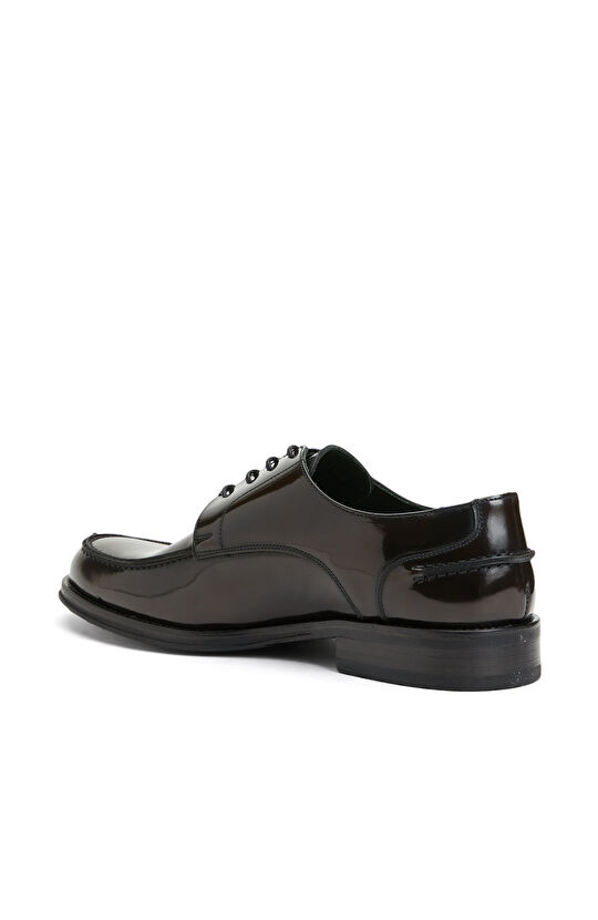 Kahverengi Rugan Mokasen Dikişli Erkek Klasik Ayakkabı