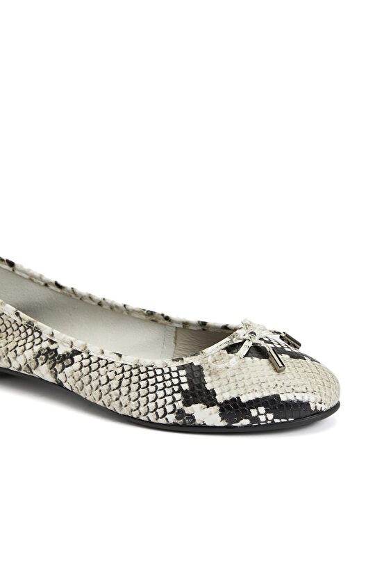 Bej Kadın Deri Babet