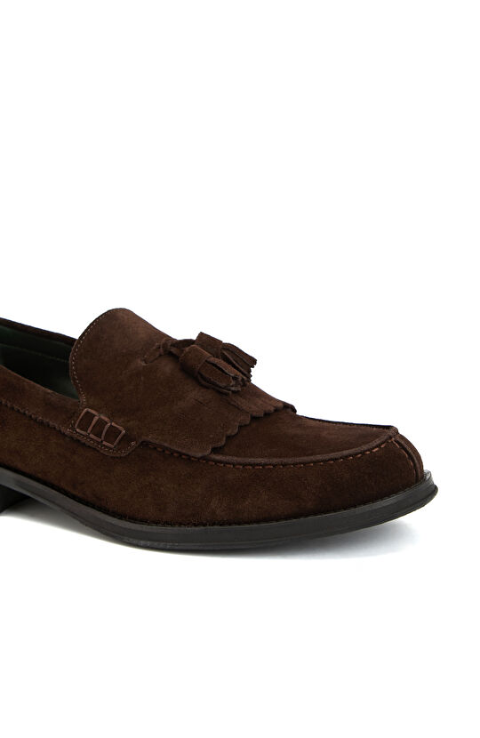 Acı Kahve Erkek Süet Loafer