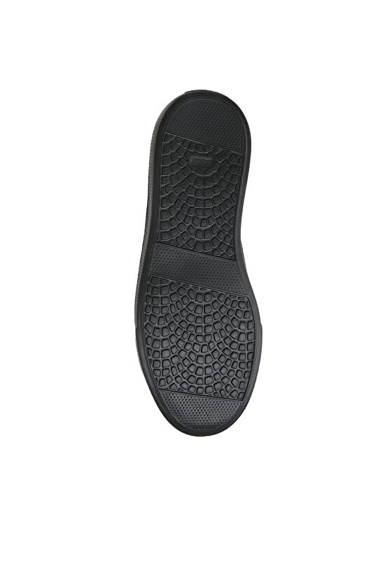 Antrasit Baskılı Erkek Deri Sneaker