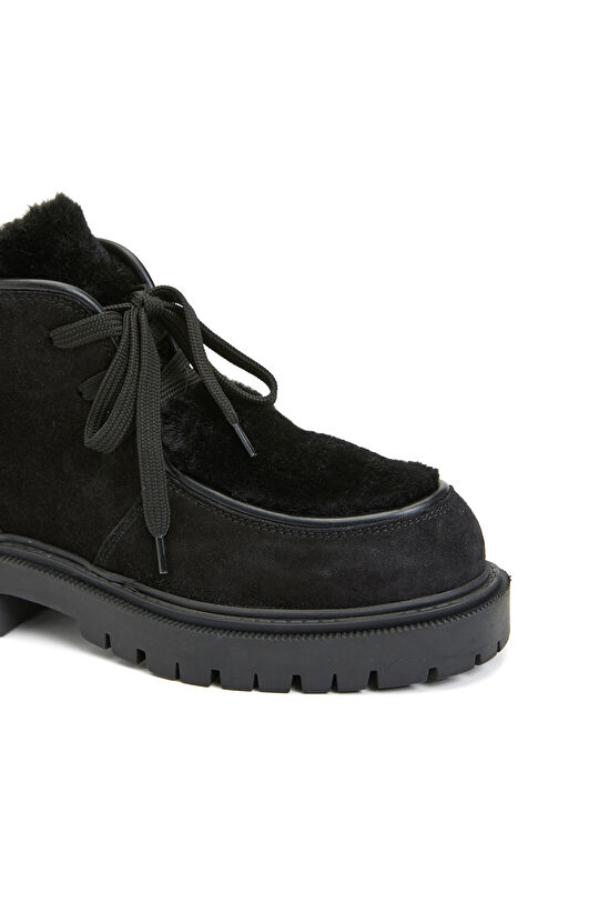 Siyah Kadın Deri Bot