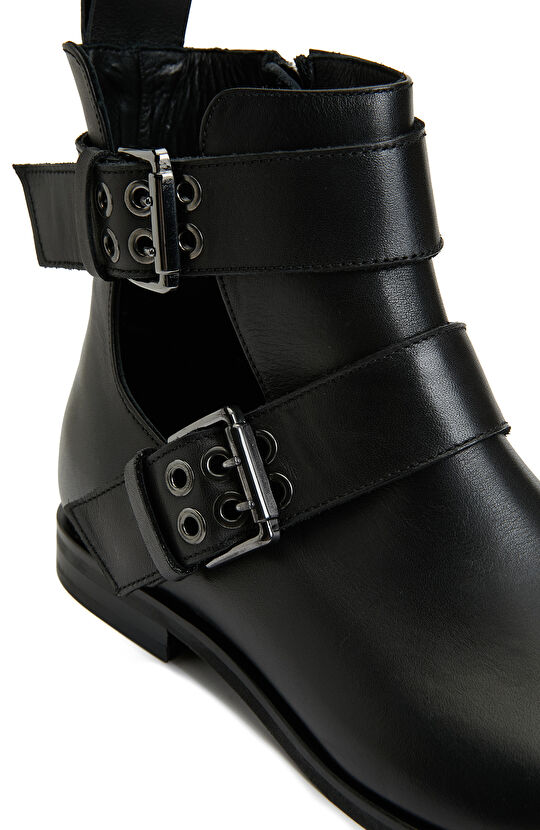 Siyah Kadın Deri Bot