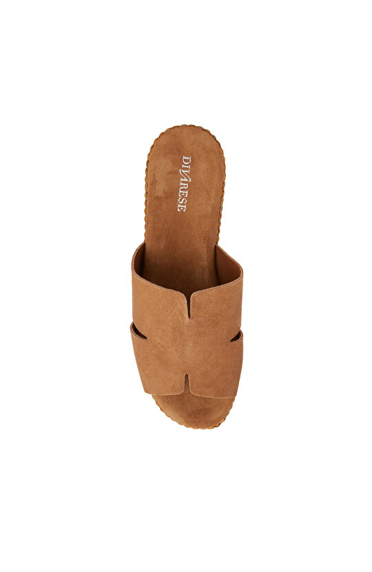 Taba Süet Dolgu Topuk Kadın Terlik