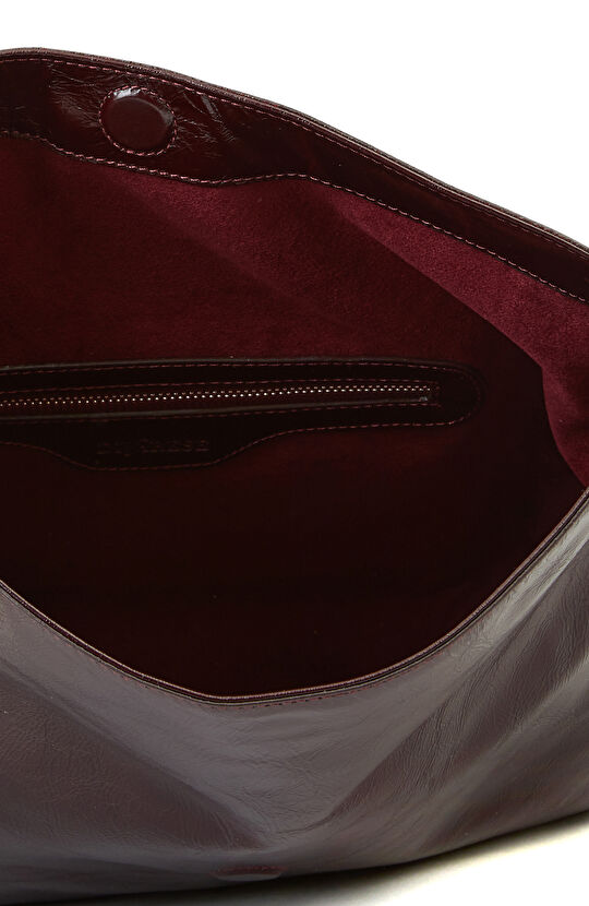 Bordo Kadın Deri  Çanta 