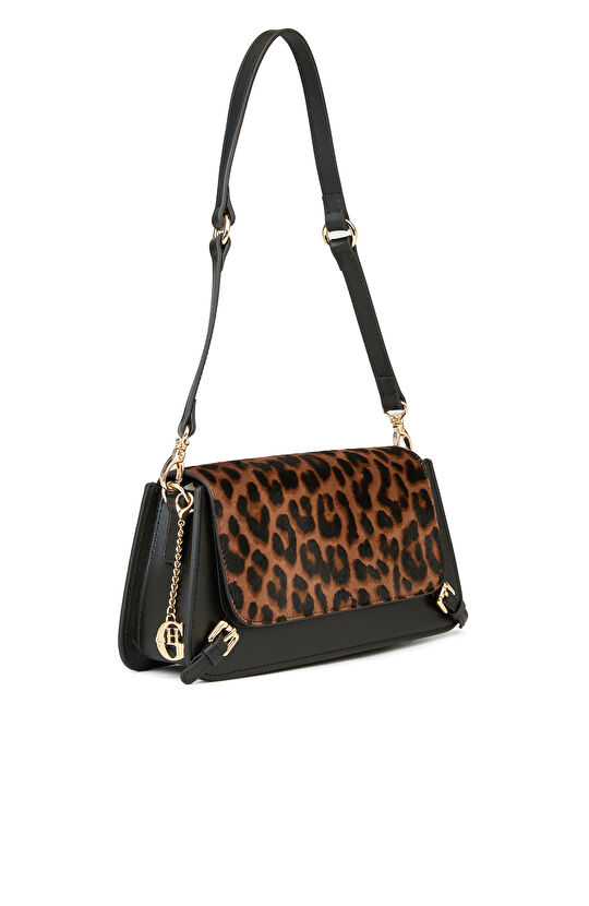 Leopar Desenli Kadın Omuz Çantası