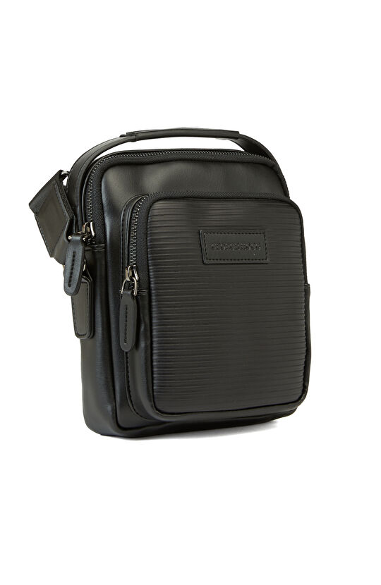 Siyah Erkek Süet Postacı Çanta