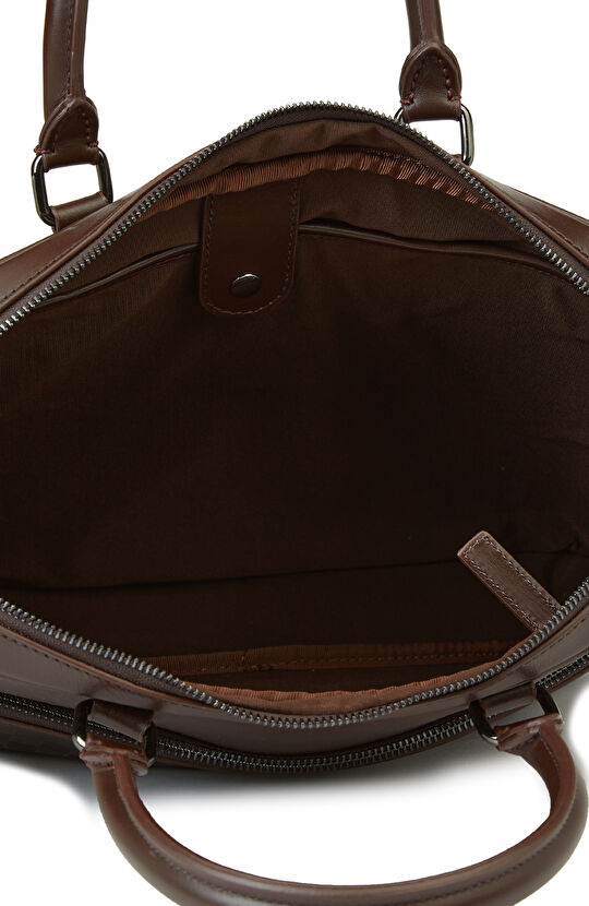 Kahverengi Deri Laptop Çantası