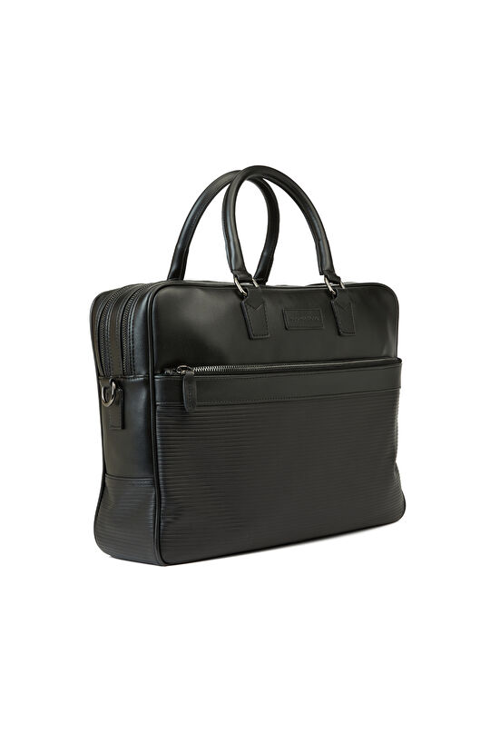 Siyah Süet Laptop Çantası