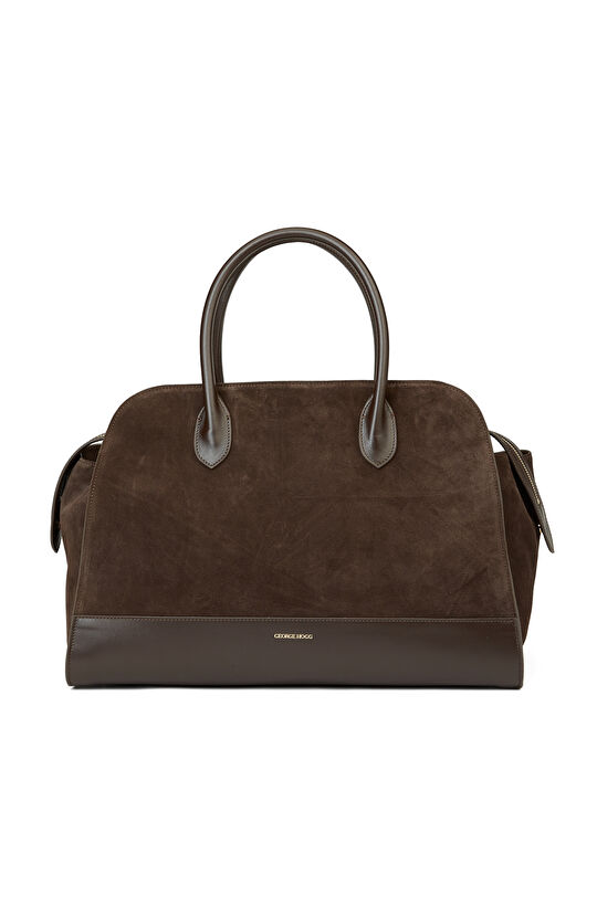 Kahverengi Kadın Süet Çanta